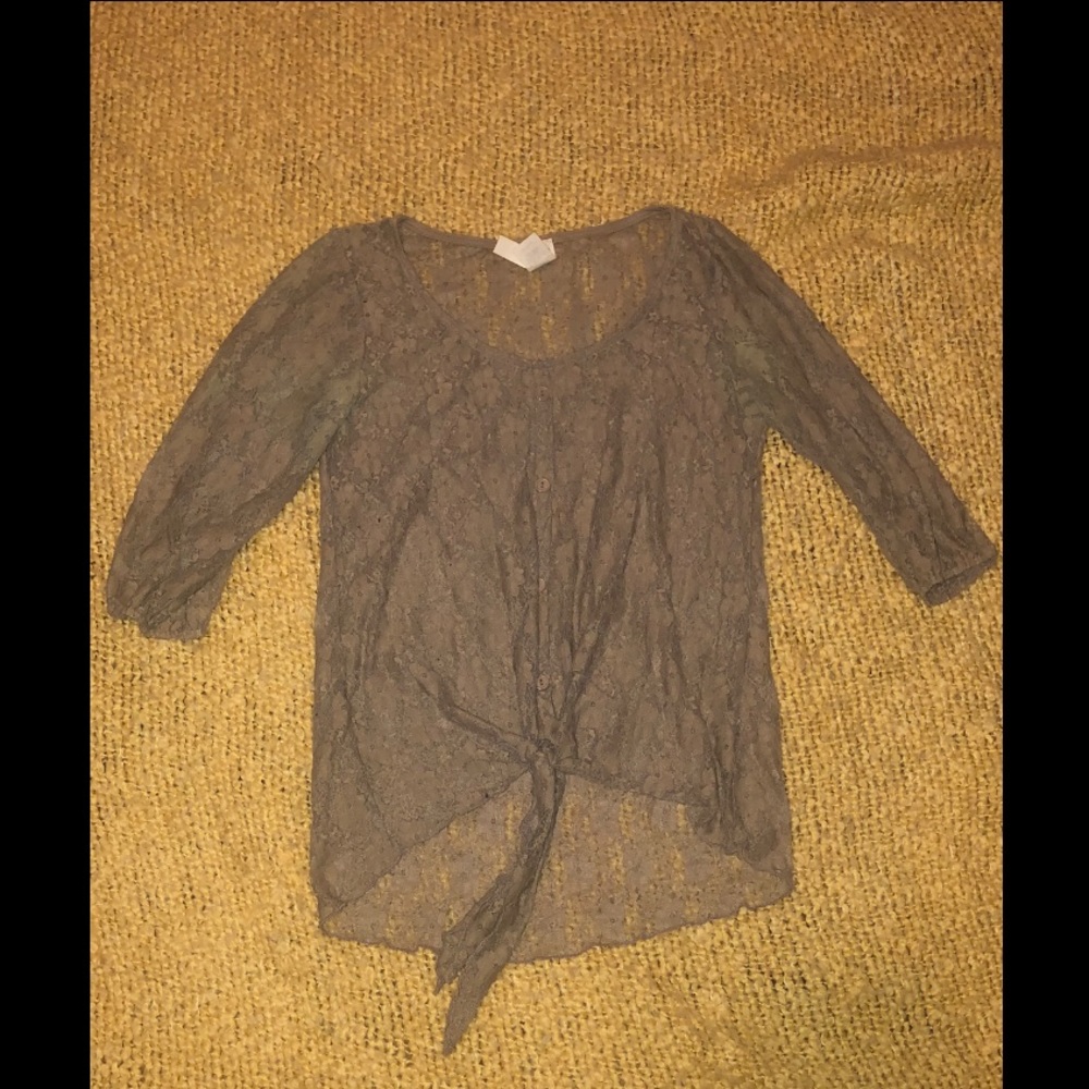 Light Brown Lace Blouse
